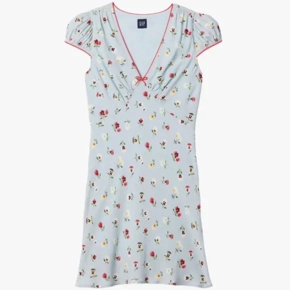 GAP Women's Light Blue Floral Mini Dress